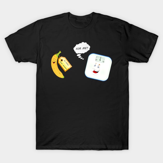 Banana for Scale Funny Internet Meme T-Shirt by Bluebird Moon